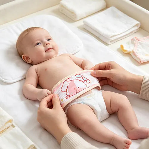 🌸 Soft Cotton Newborn Belly Button Band