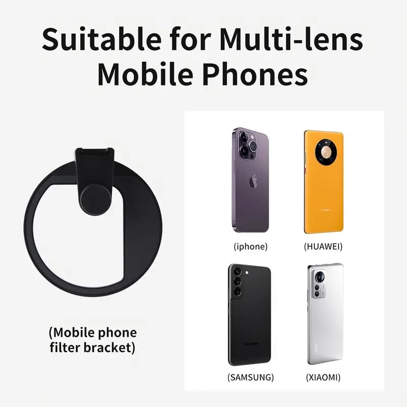 🔥Clip On 67mm Variable Phone Lens Filter Kit