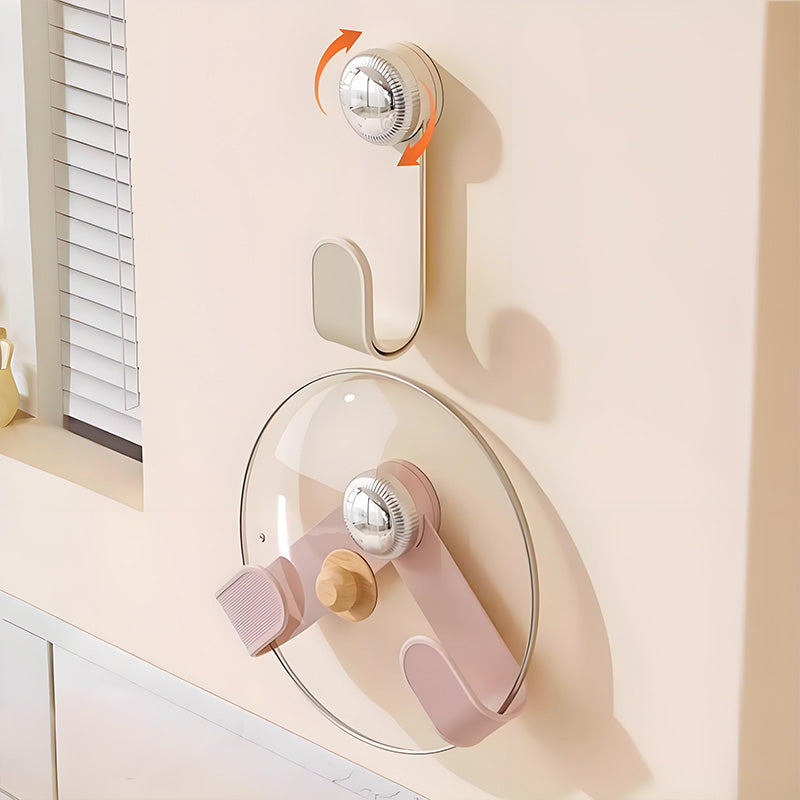 🍲📌Adjustable Wall-Mounted Pot Lid Holder Set