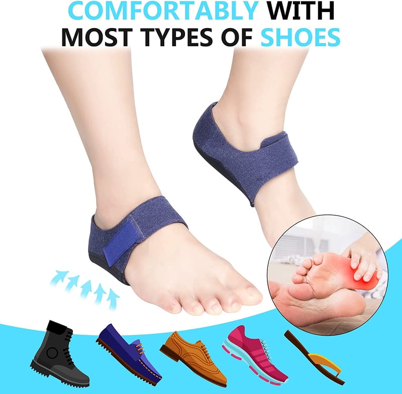 Universal Heel Protectors Heel Cups for Heel Pain Plantar Fasciitis