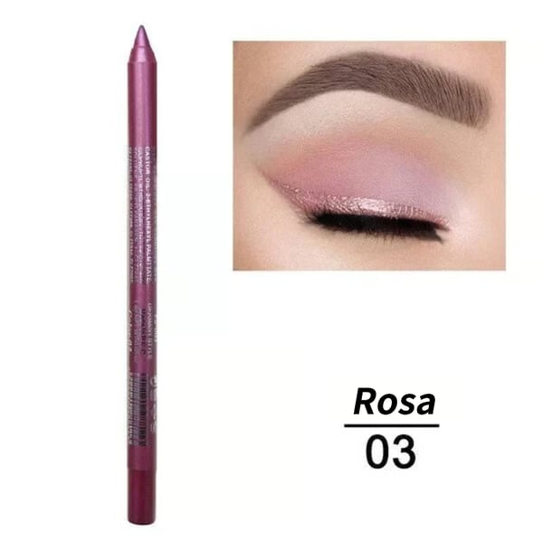 ✏️14-Pack Waterproof Colored Gel Eyeliner Pencil – Metallic & Shimmer Finishes, Smudge-Proof ✨