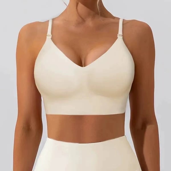 🔥Hot Sale 49% OFF!!⚡-Women's Solid Color Wireless Backless Bra👍