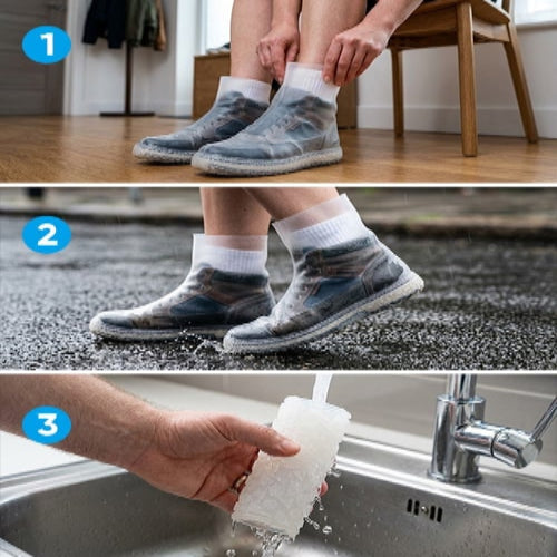 🌧️ Outdoor Silicone Waterproof Shoe Covers