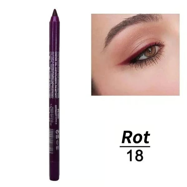 ✏️14-Pack Waterproof Colored Gel Eyeliner Pencil – Metallic & Shimmer Finishes, Smudge-Proof ✨