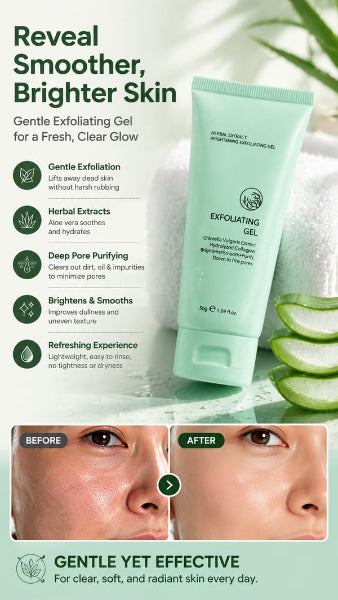 🥳2026 HOT SALE🥳💞50K+ SOLD!💥🌸 Herbal Extract Brightening Exfoliating Gel