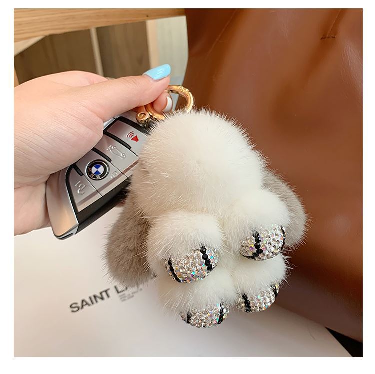 🐰 Handmade Soft Bunny PomPom Charms🎁