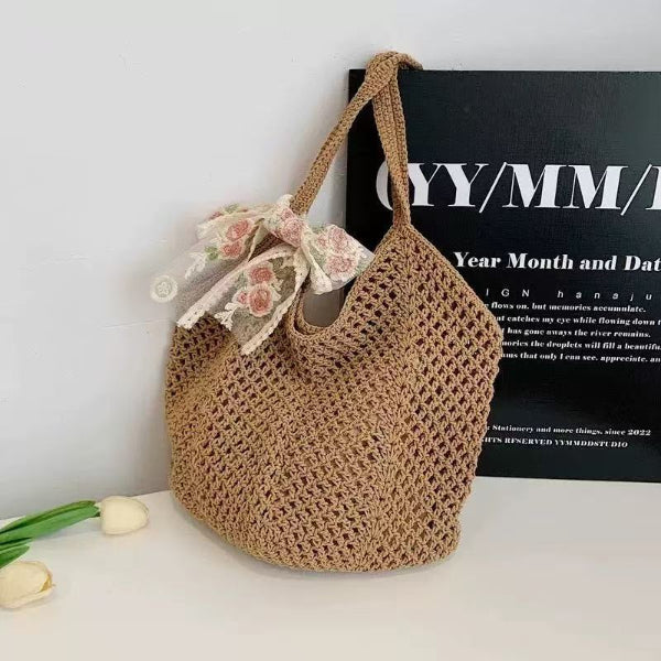 🥳2026 HOT SALE🥳💞50K+ SOLD!💥🌸Turtle Pattern Crochet Tote Bag