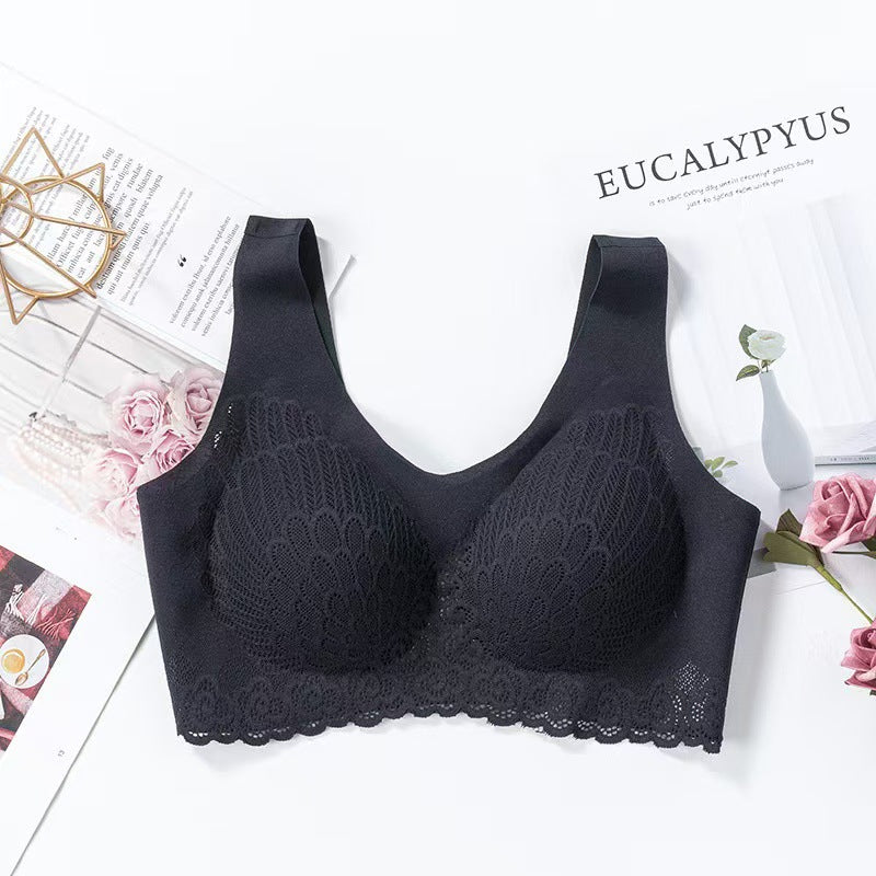 💕Hot Seller - 40% Off💕Seamless Push-Up Latex Bra – Wireless Support & Natural Shaping