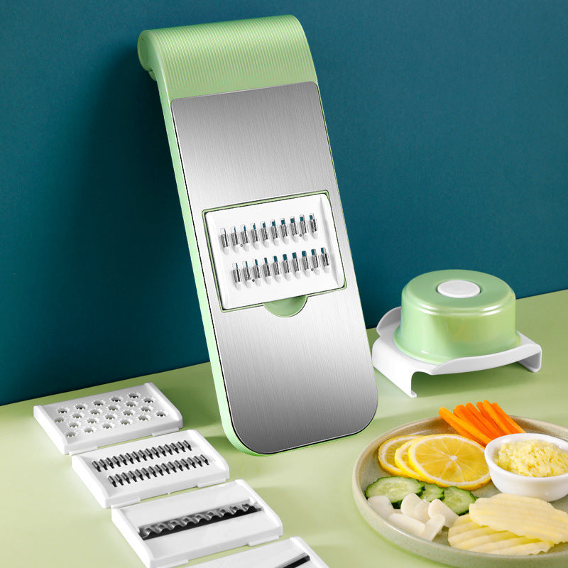 🥕 5-in-1 Manual Vegetable Chopper & Slicer | Multi-Function Kitchen Cutter