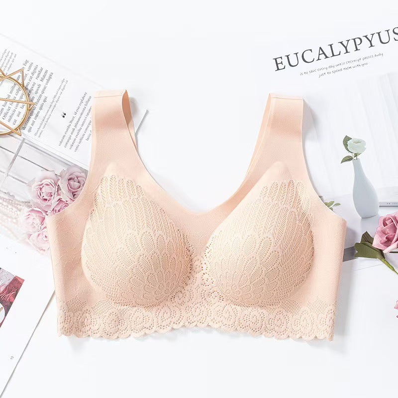 💕Hot Seller - 40% Off💕Seamless Push-Up Latex Bra – Wireless Support & Natural Shaping
