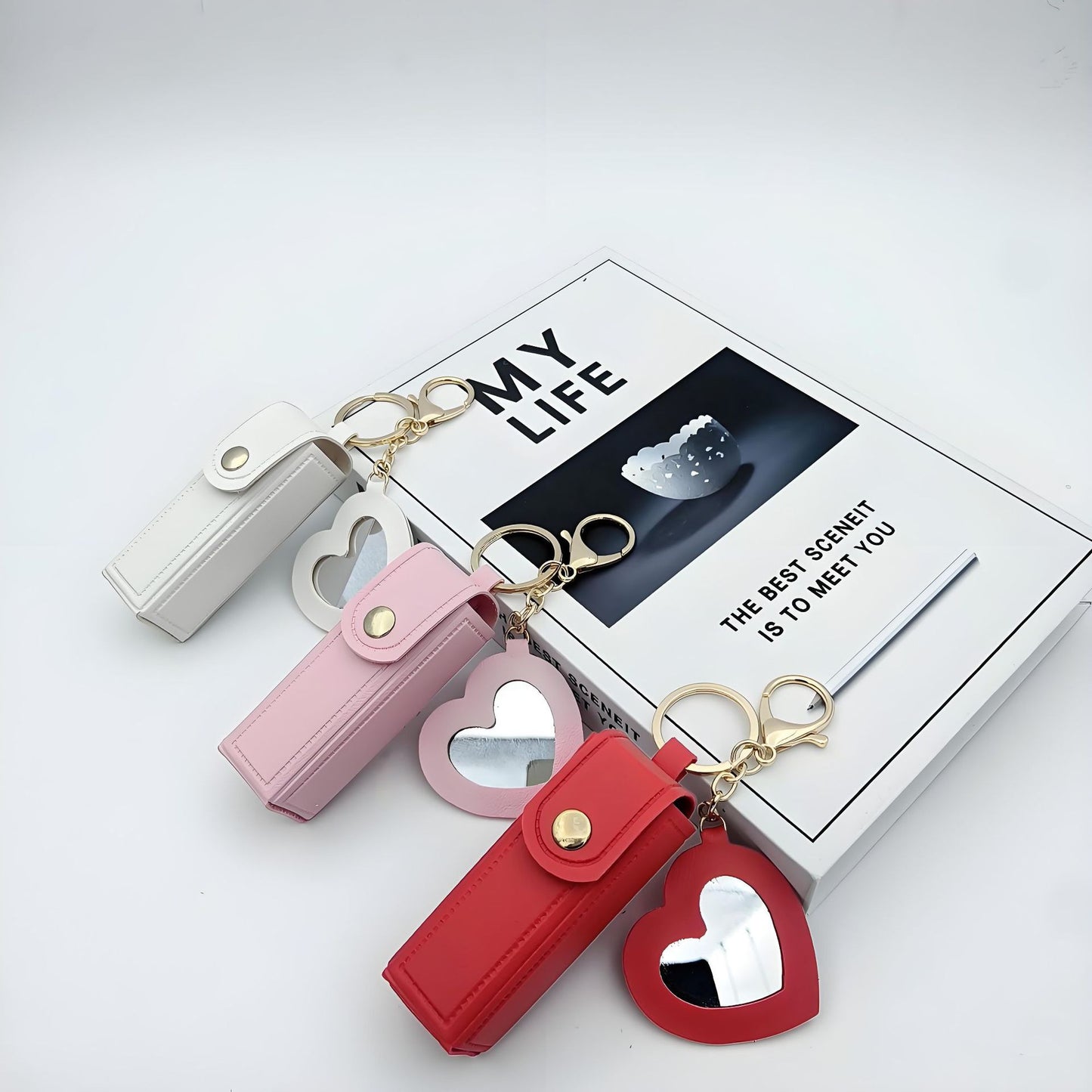 Lip Oil Keychain - Mirror & Oil 2-in-1 ❤️