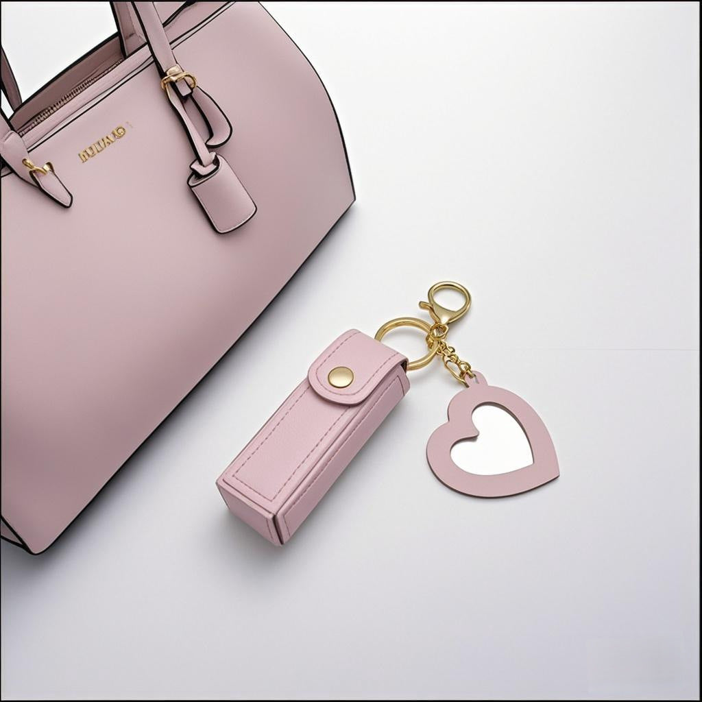 Lip Oil Keychain - Mirror & Oil 2-in-1 ❤️
