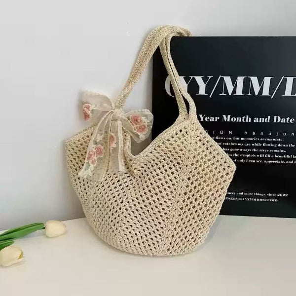 🥳2026 HOT SALE🥳💞50K+ SOLD!💥🌸Turtle Pattern Crochet Tote Bag