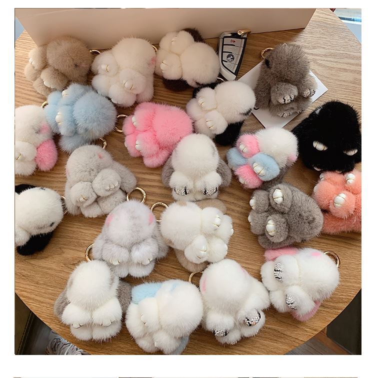 🐰 Handmade Soft Bunny PomPom Charms🎁