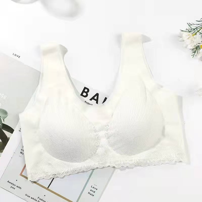 💕Hot Seller - 40% Off💕Seamless Push-Up Latex Bra – Wireless Support & Natural Shaping
