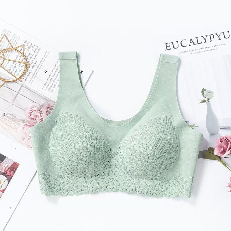 💕Hot Seller - 40% Off💕Seamless Push-Up Latex Bra – Wireless Support & Natural Shaping