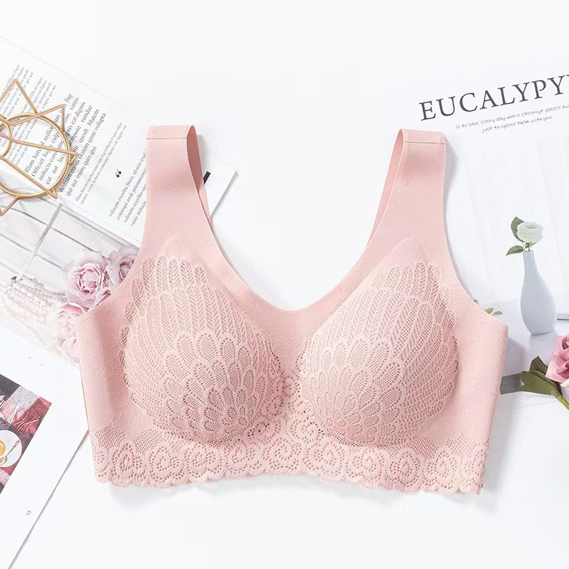 💕Hot Seller - 40% Off💕Seamless Push-Up Latex Bra – Wireless Support & Natural Shaping