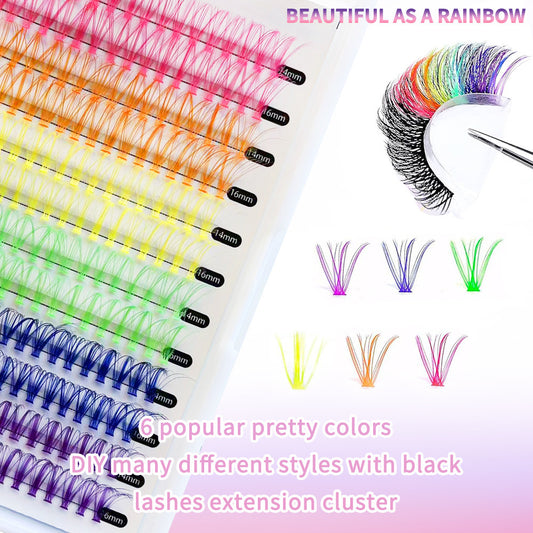 Colored Lash Cluster👁️