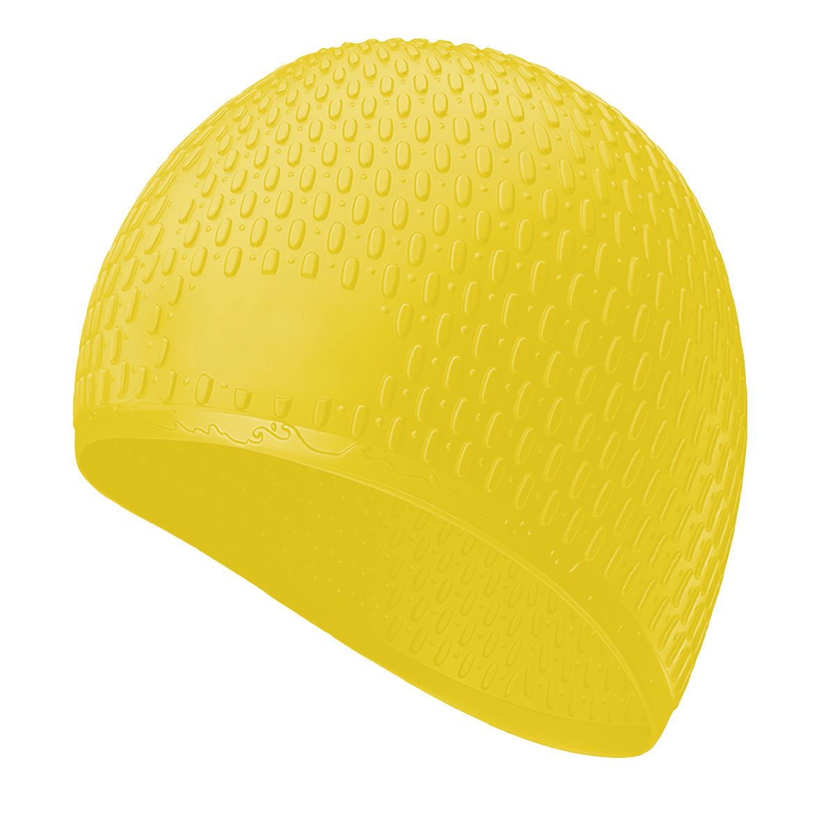 Women's silicone ear-protecting swimming cap