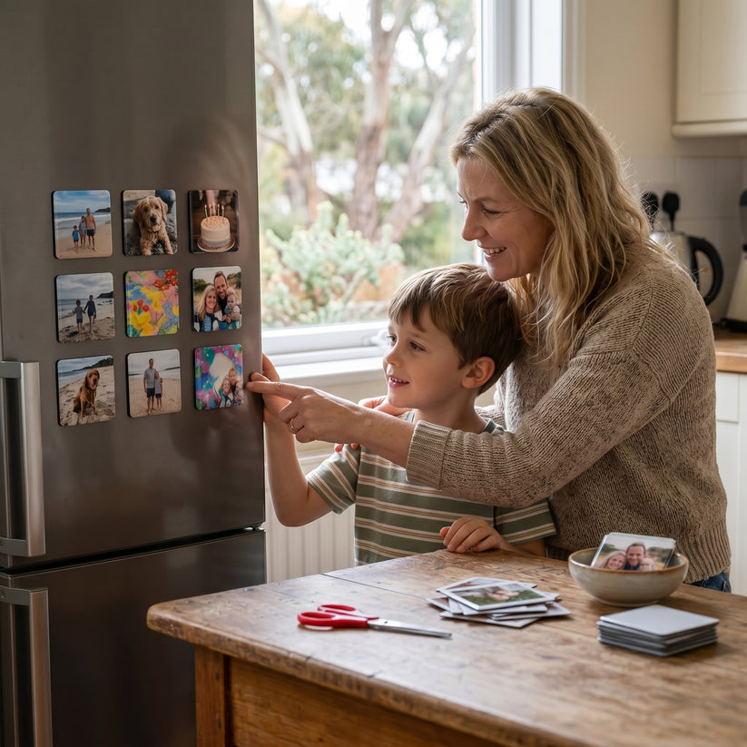 🔥 Buy 1 Get 1 Free ✨ Personalized Family Photo Fridge Magnet | Custom Memory Gift