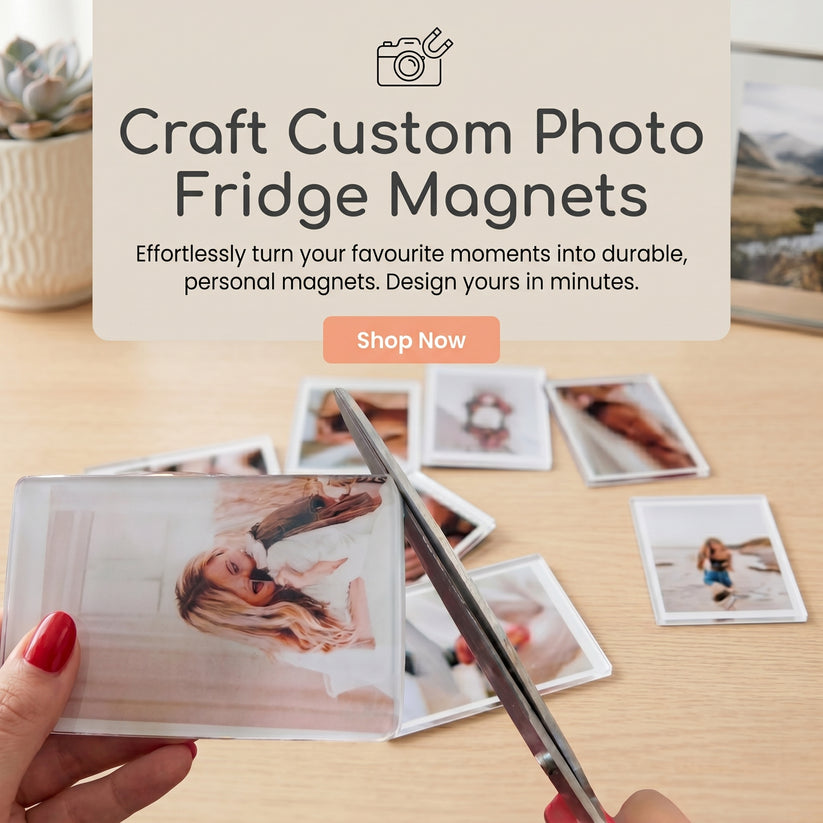 🔥 Buy 1 Get 1 Free ✨ Personalized Family Photo Fridge Magnet | Custom Memory Gift