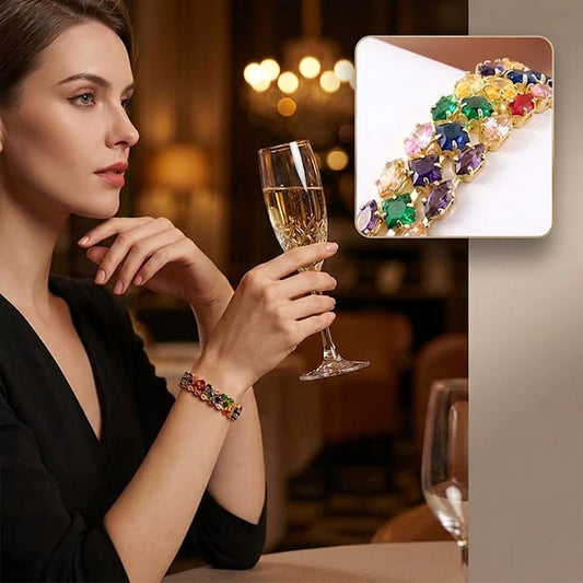 ✨ Women's Elegant Multicolor Tennis Bracelet 💎 | Sparkling Fashion Jewelry