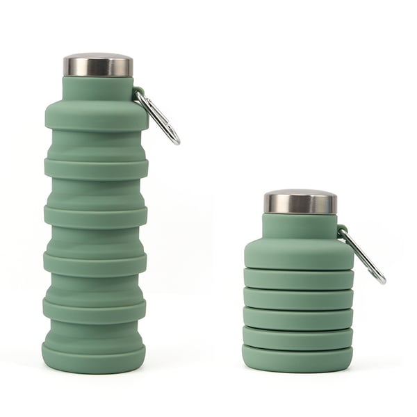 🔥🔥Silicone foldable water bottle 500ml – Ideal for sports, travel & outdoor – Reusable & BPA-free