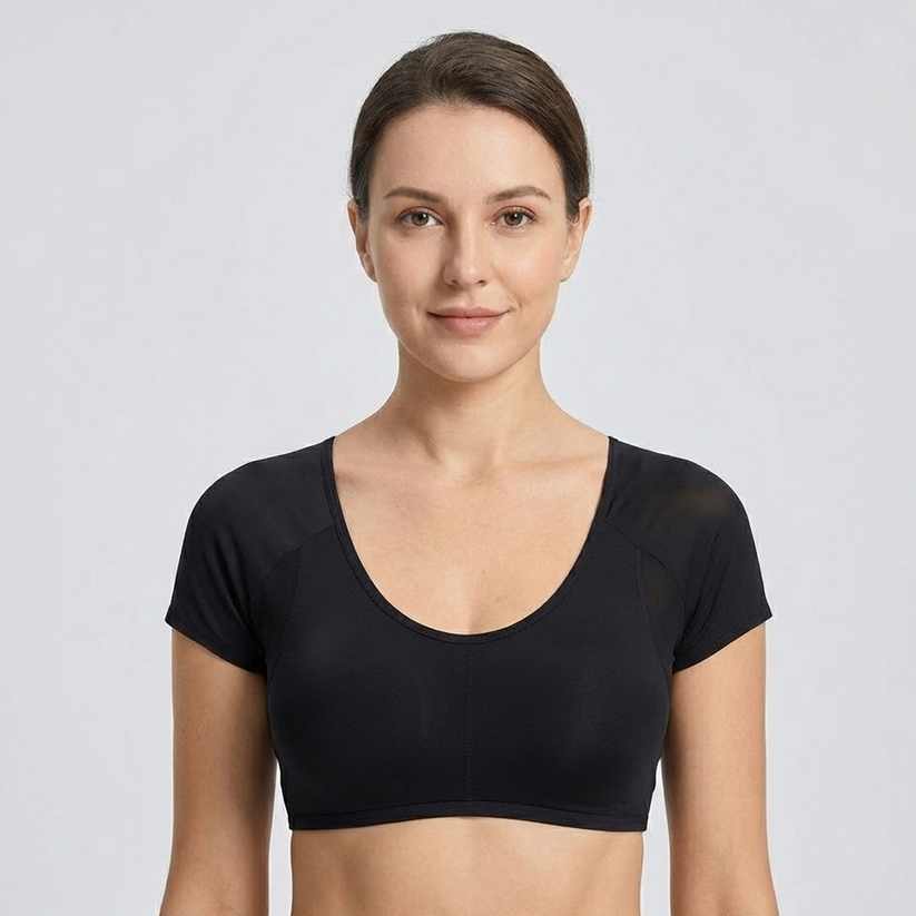 ✨ Comfort Base Tank Top with Sweat-Proof Underarm Pads | Stay Fresh, Dry, Confident All Day