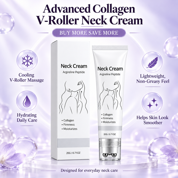 (🔥HOT SALE NOW 50% OFF) Advanced Collagen V-Roller Neck Cream