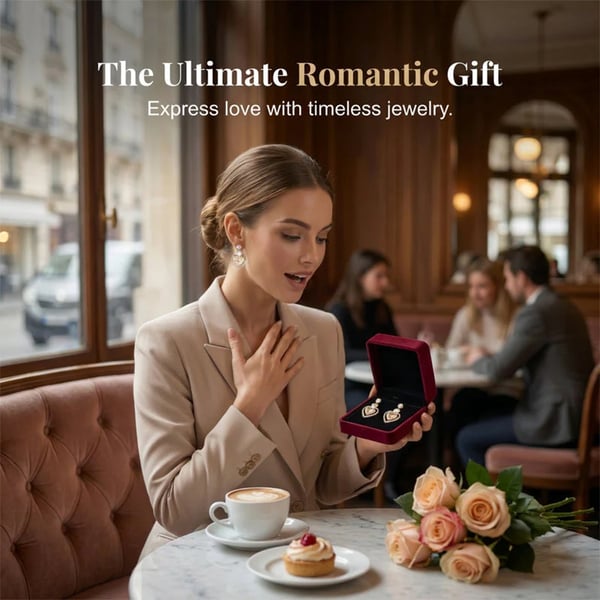 🔥HOT SALE🔥💎✨ Women’s Sparkling Double Heart Drop Earrings – Dazzling, Lightweight, Romantic ❤️