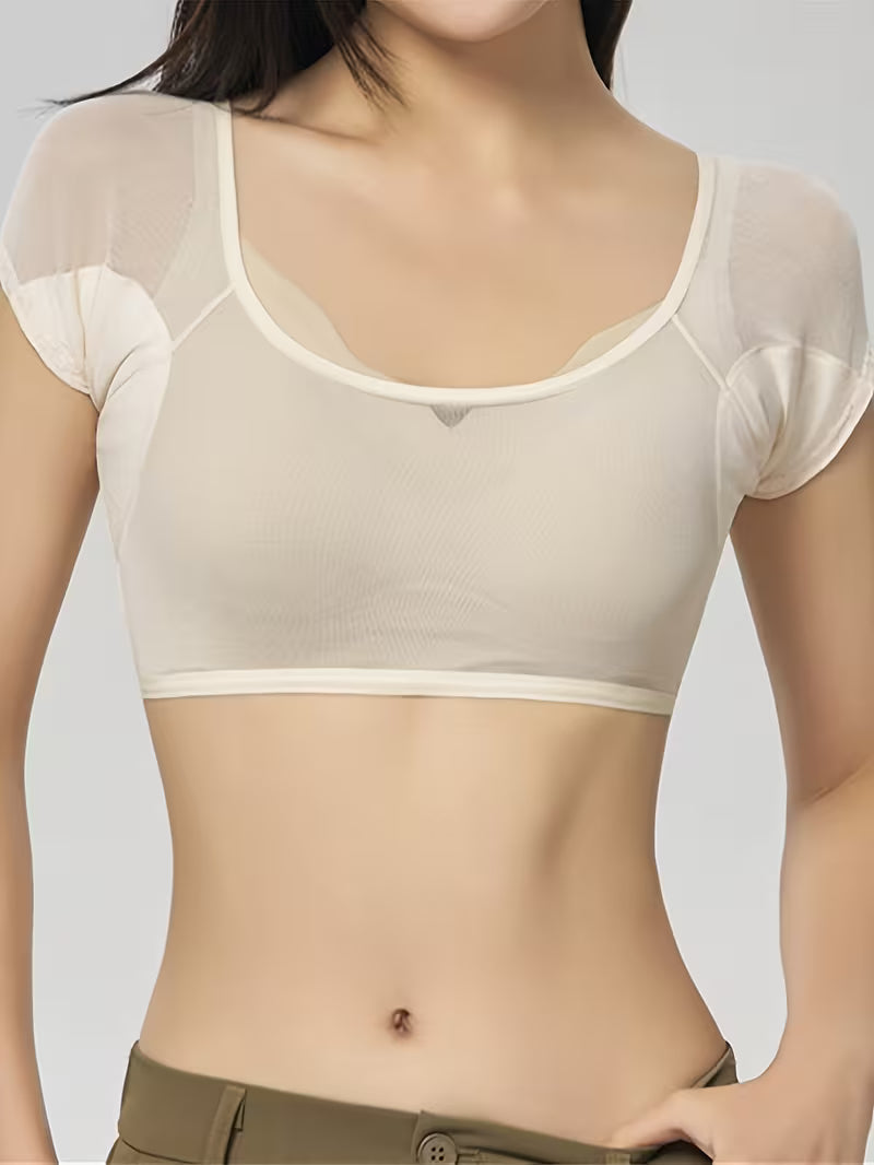 ✨ Comfort Base Tank Top with Sweat-Proof Underarm Pads | Stay Fresh, Dry, Confident All Day