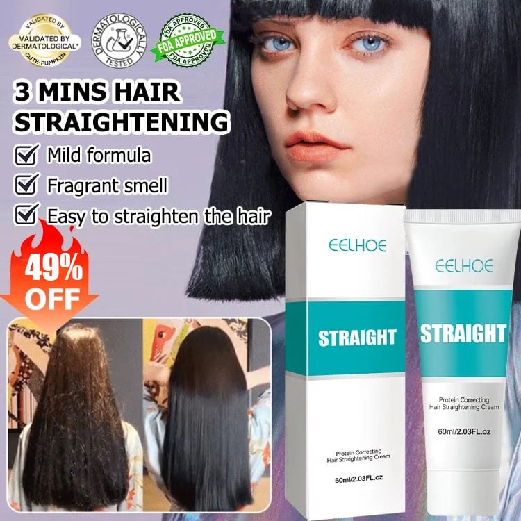 (🔥HOT SALE NOW 49% OFF) - Keratin Treatment Hair Straightening Cream