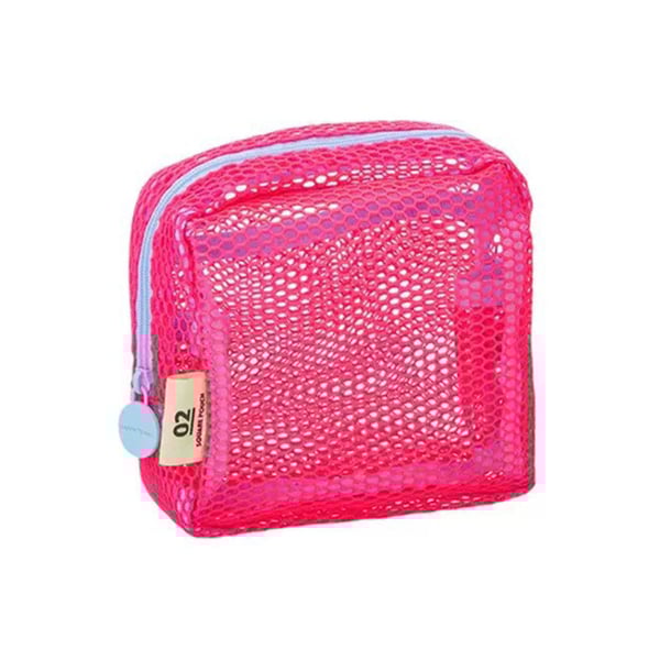 Portable Mesh Storage Makeup Case