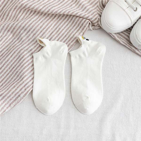 Embroidery Funny Smiling Socks (3 Pairs)