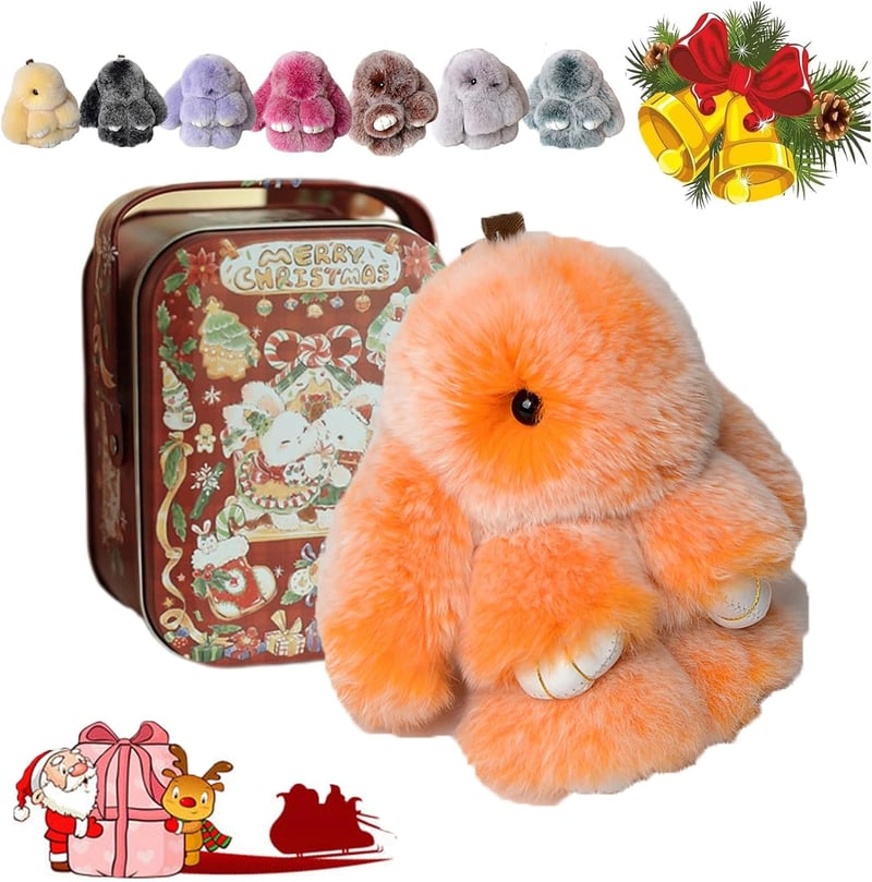 🐰 Handmade Soft Bunny PomPom Charms🎁