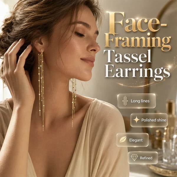 ✨ 2026 Sale — Over 42,000 Sold!🔥 Face-Framing Tassel Earrings