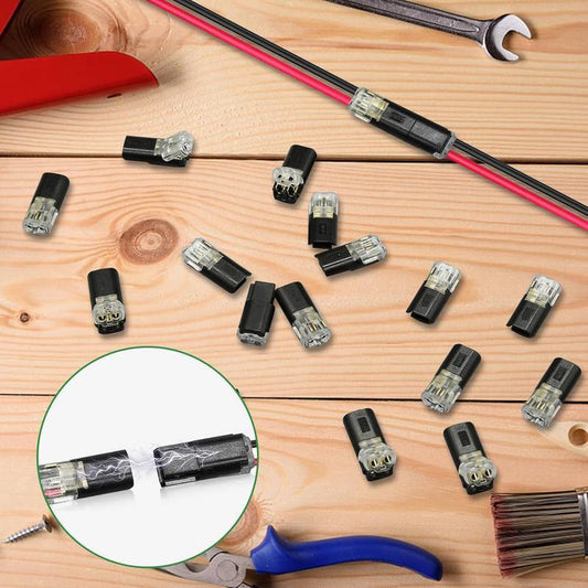 Double-Wire Connector.🛡️Secure lock, no slips. The reliable choice for safe, solid connections.