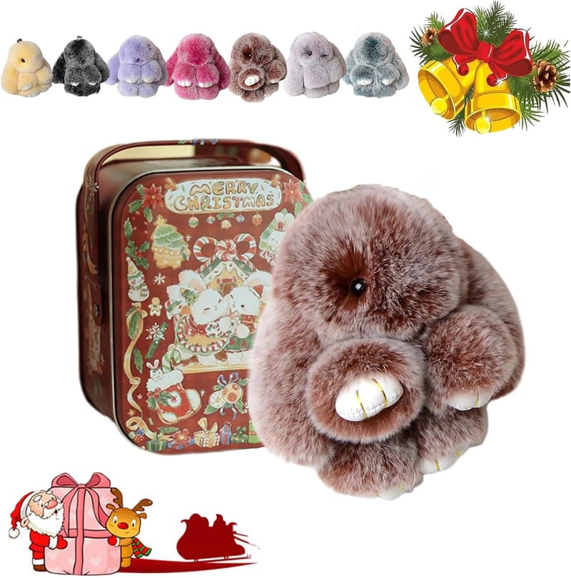 🐰 Handmade Soft Bunny PomPom Charms🎁