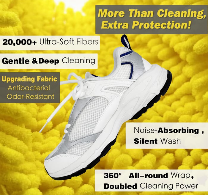 🔥Last Day 50% OFF - Microfiber Shoe Washing Machine Bag for Sneakers