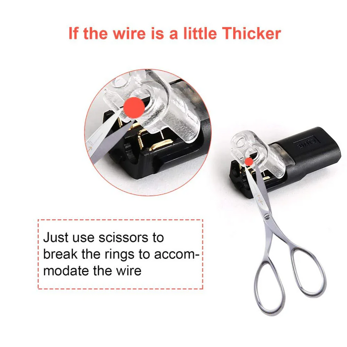 Double-Wire Connector.🛡️Secure lock, no slips. The reliable choice for safe, solid connections.