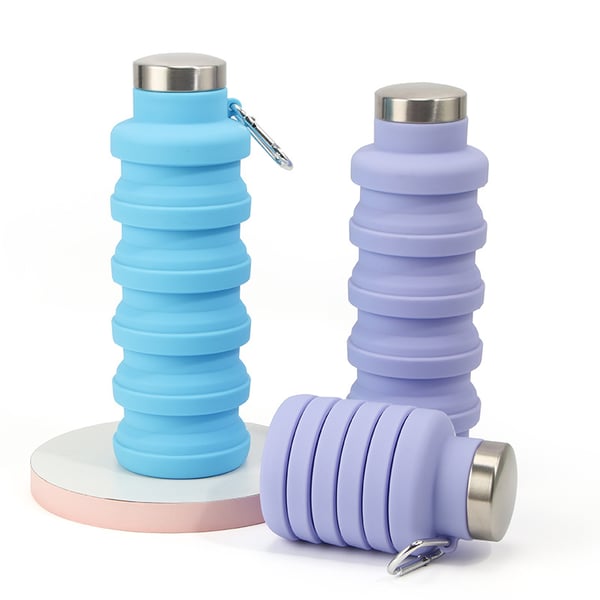 🔥🔥Silicone foldable water bottle 500ml – Ideal for sports, travel & outdoor – Reusable & BPA-free