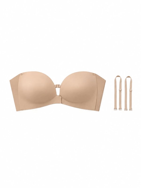 🔥 HOT SALE 🔥Women's Strapless Front Closure Push-Up Bra