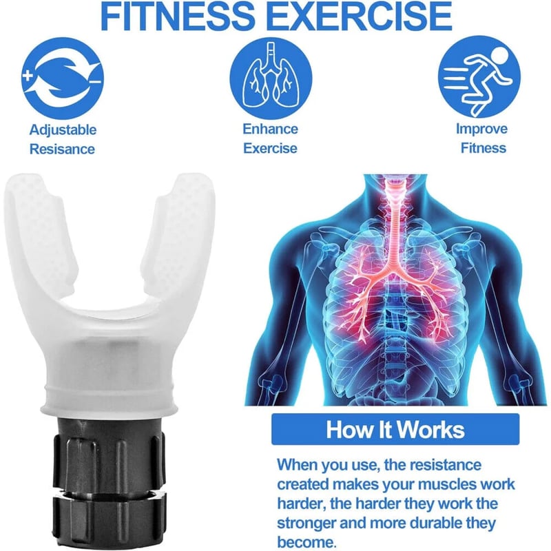Breathing Trainer, Portable Respiratory Muscle Trainer