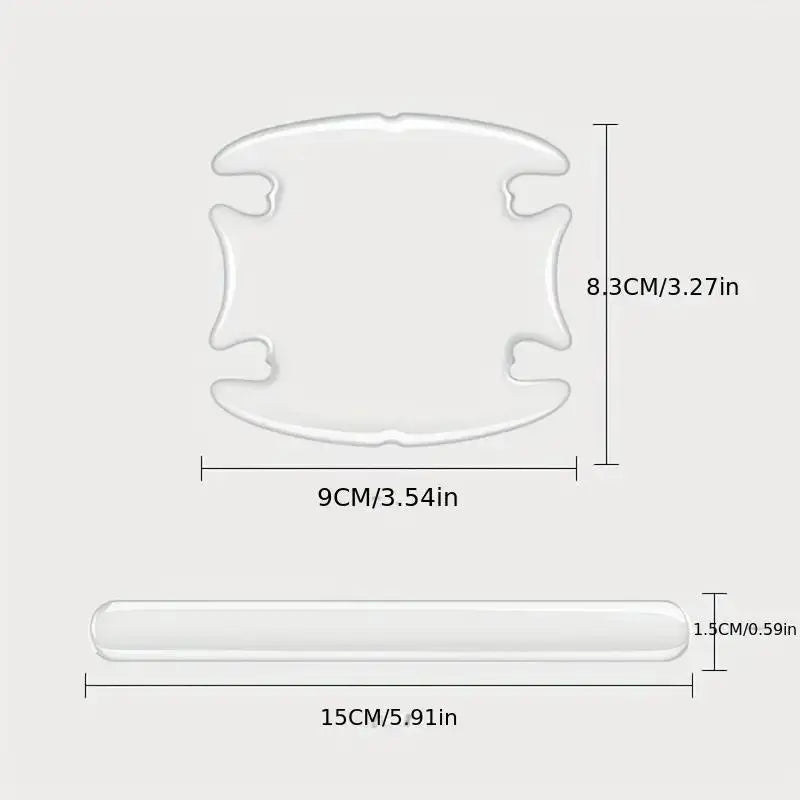 Car door handle protective film-4pcs