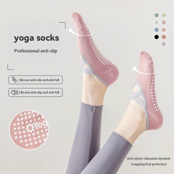 🏆3 pcs Flash Sale⚡Women's No-Show Socks for Pilates & Workout - Non-Slip Silicone Grip, Breathable & Moisture-Wicking (Yoga/Dance/Indoor Activities)