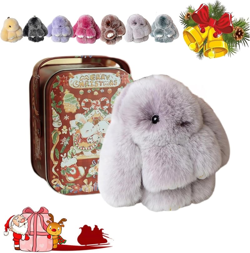 🐰 Handmade Soft Bunny PomPom Charms🎁