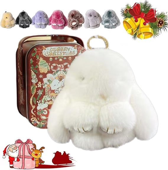 🐰 Handmade Soft Bunny PomPom Charms🎁