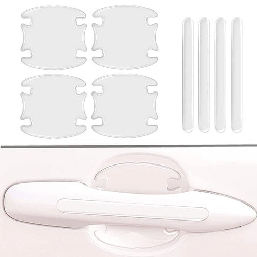 Car door handle protective film-4pcs