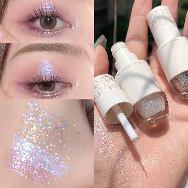 ✨ Pigmented liquid eyeshadow with a fine shimmer