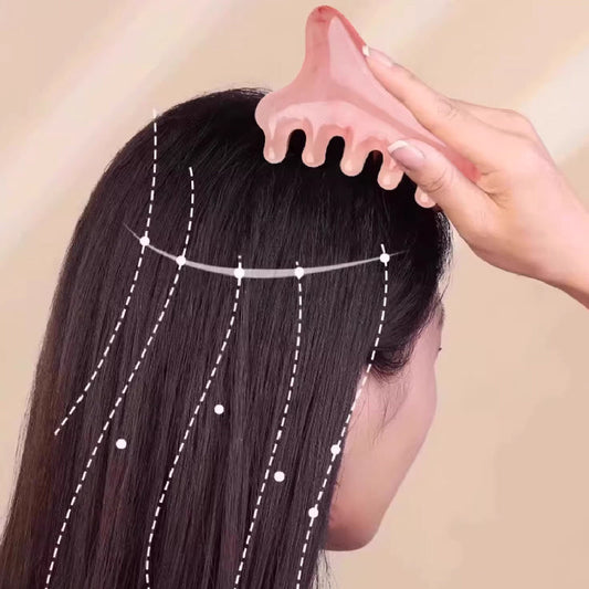 Multifunctional scalp massage comb and gua sha tool